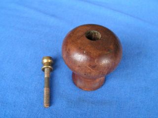 Vintage Antique Stanley 2 3 4 5 Plane Front Knob With Screw And Brass Nut Parts