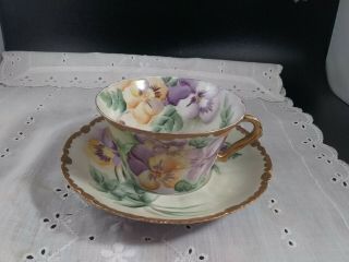 Antique Theodore Haviland Limoges France,  Cup And Saucer