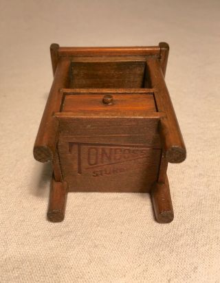 Toncoss Sturbridge Signed Miniature Vintage Dollhouse Furniture Wood Side Table