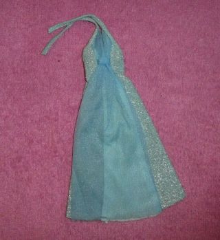 Vintage Barbie Clothes - Superstar Era Barbie Best Buy 9626 Blue Glitter Gown