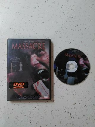 Massacre.  Dvd Rare.  Oop Cult Horror Slasher Joseph Clark
