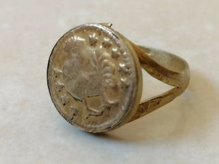 Extremely Rare Ancient Roman Ring Bronze Artifact Very Stunning