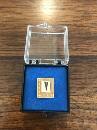 Rare 1960s Pontiac Master Salesman Award,  Tie Tac Pin,  3g Of 10k Gold,  2 Pc