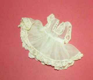 Vintage Cosmopolitan Ginger White Organdy And Lace Dress