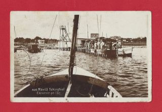 Romania Techirghiol Movila Lake Constanta Vintage Rare Real Photo Postcard 1931