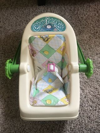 Vtg 1983 Coleco Cabbage Patch Kids 3 Position Rocking Baby Carrier Car Seat