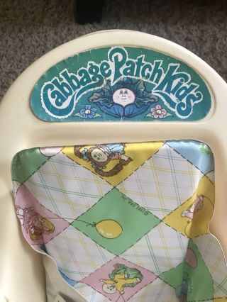 Vtg 1983 Coleco Cabbage Patch Kids 3 Position Rocking Baby Carrier Car Seat 2
