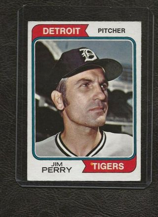 1974 O - Pee - Chee,  Opc,  316 Jim Perry,  Detroit Tigers,  Ex - Mt,  Rare