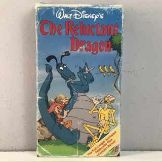Walt Disney’s The Reluctant Dragon VHS Video Tape 533 w Bonus Cartoon VTG Rare 2