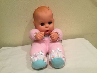 Vtg 1995 Toy Biz Gerber Soft And Huggable Doll,  Vinyl/cloth,  Sleep Eyes,  Euc