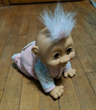 Vintage Russ Baby Giggles Crawling Troll Baby Doll