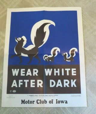 Vintage Motor Club Of Iowa Safety Posters,  4 Different Posters