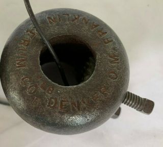 Antique Horn Weights,  Cast Iron,  Franklin Seum CO.  Denver,  1 LB Each; No Damage 3