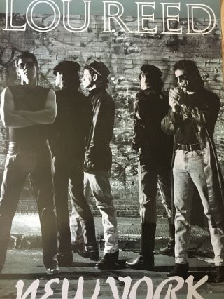 Lou Reed York Rare Promo Poster