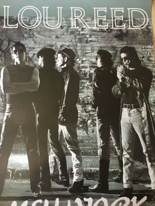 Lou Reed York Rare Promo Poster 2