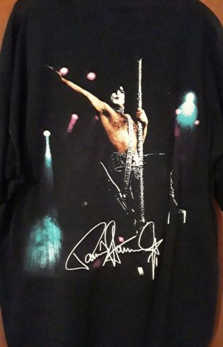 Kiss Paul Stanley Concert Tour Shirt Xl Farewell Face Double Sided Rare Tshirt