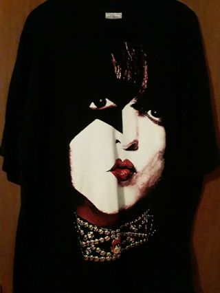 Kiss Paul Stanley Concert Tour Shirt XL Farewell Face Double Sided Rare Tshirt 2