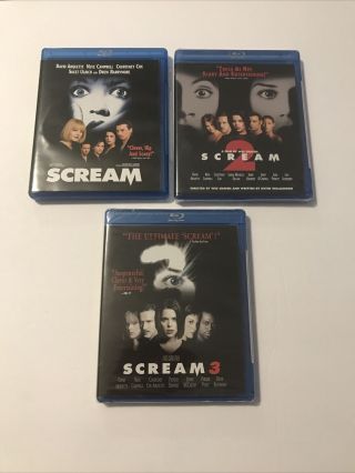 Scream  / Scream 2  / Scream 3  - Blu - Ray’s Wes Craven /rare/oop