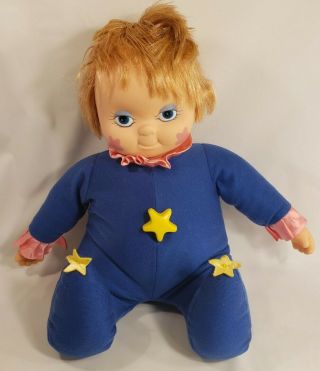 Rare Vintage Goldberger Musical Sandy Sandman Plush Stuffed Elf Doll Pointed Ear