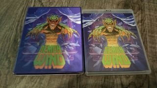 Demon Wind W/lenticular Slipcover Vinegar Syndrome Horror Blu Ray & Dvd Oop Rare
