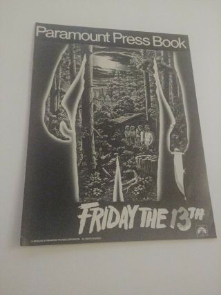 Friday The 13th Vintage Rare Press Book 1980 Jason Horror Sci Fi Movie Monster
