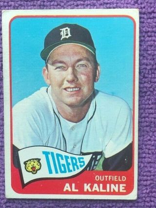 1965 Topps Detroit Tigers Al Kaline 130 Baseball Card - Mr.  Tiger