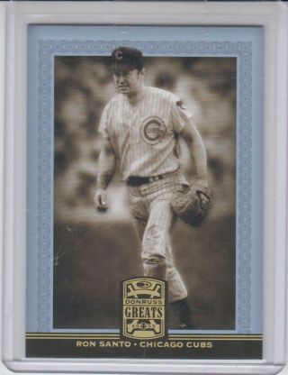 2005 Donruss Greats Gold Ron Santo Chicago Cubs Hof Rare Numbered 31/100