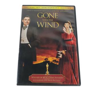 Gone With The Wind (dvd,  2009,  2 - Disc Set,  70th Anniversary Edition) Rare Banned