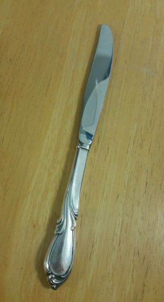 International Sterling Silver Handle Mid Century1957 Rhapsody 9 1/4 " Dinner Knife