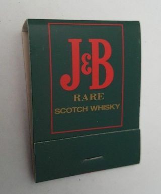 J & B Rare Scotch Whisky Matchbook -