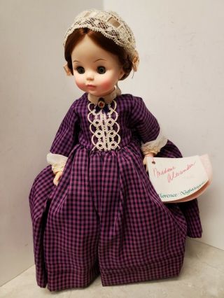 Vintage Madame Alexander 13 " Florence Nightingale Doll 1598 With Tag