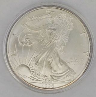 1996 American Silver Eagle 1oz.  999 Pure Bullion Uncirculated Rare Date Ase 01