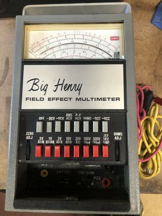 Vintage Sencore Big Henry FE - 27 Field Effect Multimeter Parts/Restoration 2