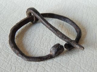 Iron Fibula Viking Cloak Pin Nordic Brooch Of Ancient Times Penannular Viking 2
