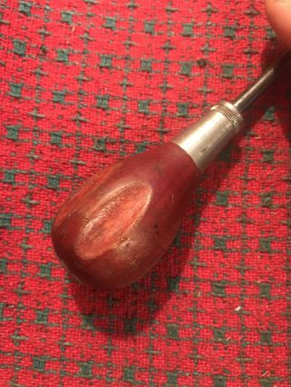 Vintage Antique Sears Craftsman Scratch Awl Red Wood Handle 9 - 3648 USA 2