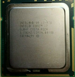 Intel Core I7 - 970 (lga 1366/socket B) Processor Rare