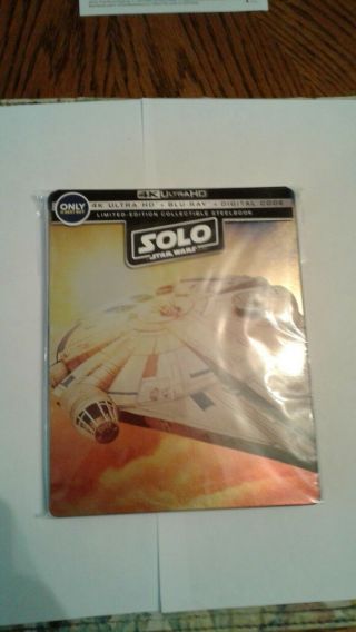 Solo: A Star Wars Story 4k Extremely Rare Best Buy Exclusive Steelbook
