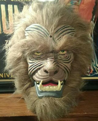 Rare Vintage Gemmy Animated Werewolf Head (16hx12w)