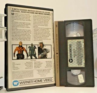 Mad Max 2 RARE UK PAL VHS (1983) Mel Gibson Warner Home Video Road Warrior 1981 2