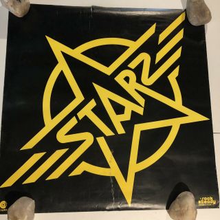 Rare Starz First Album Logo Poster 1976 Promo Vg Kiss Angel Motley Crue Glam