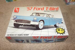 Vintage Amt / Ertl Model Kit ‘57 Ford T - Bird Hardtop /convertible Read Read