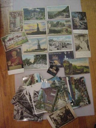 Over 70 Vintage & Antique Postcards Linen,  Etratat,  Beach,  Gothic,  Cuba,