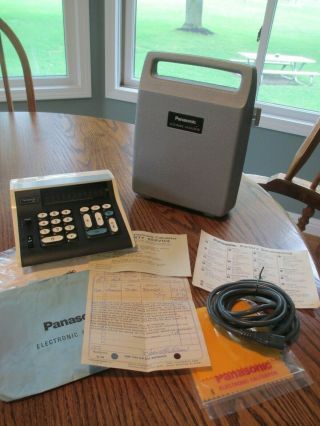 Vintage Panasonic Model Je - 1001 Electronic Calculator Rare