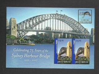 2007 Harbour Bridge Overprint Sydney Rare International Post M.  N.  H.
