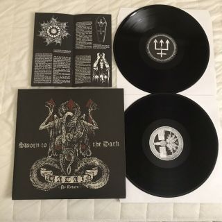 Watain Sworn To The Dark Org Dlp Vinyl Poster,  Insert Rare Black Metal Dissection