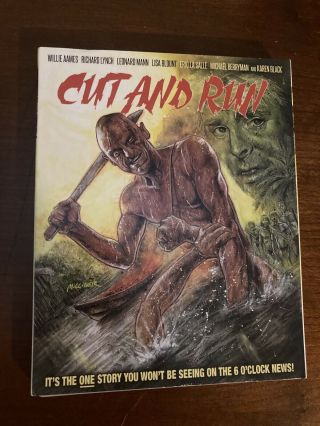 Cut And Run Blu - Ray (2018),  Rare Limited Edition Slip Cover,  Oop Code Red,