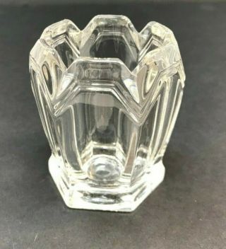 Antique Toothpick Holder Fostoria Alexis Pattern 1630 Clear EAPG Circa 1909 2