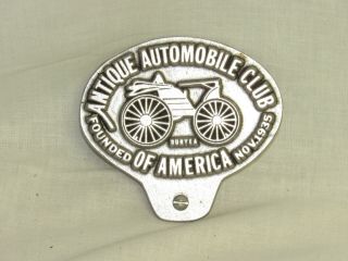 Aaca Antique Automobile Club Of America License Plate Topper - - N/r