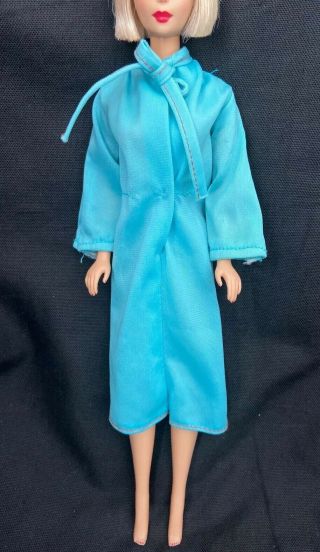Vintage Mattel Best Buy Barbie Doll Fashion Outfit 2556 Blue Tricot Dress