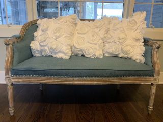 West Elm Pillow Covers White Flowers Shabby Chic Wedding Nursery Rare,  Set Of 3